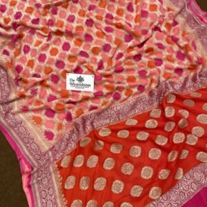 Banarasi chiffon silk saree